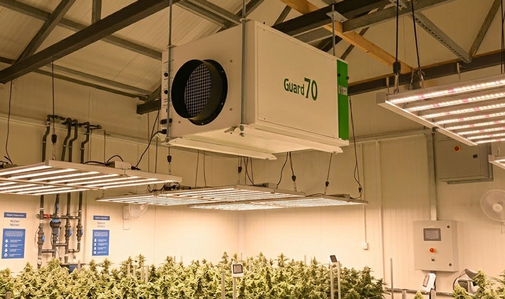 Guard70 Industrial Ceiling Dehumidifier for Grow Room Cultivation